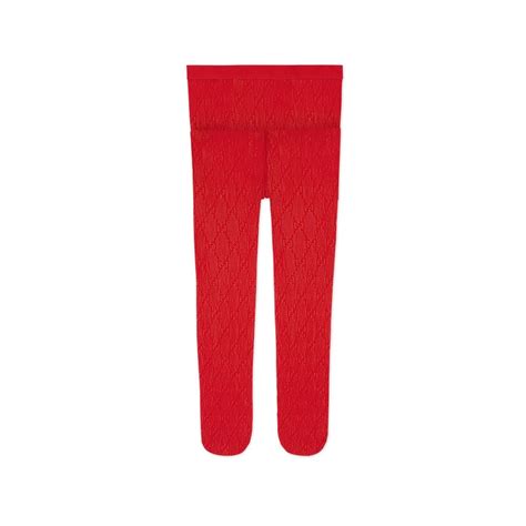 gucci red interlocking g tights|Gucci inspired tights.